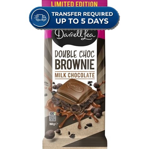 Darrell Lea Milk Chocolate Double Chocolate Brownie 160g -(Extended Dispatch)