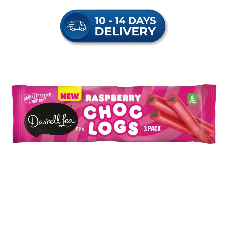 Darrell Lea Raspberry Choc Logs 110g -(Extended Dispatch)