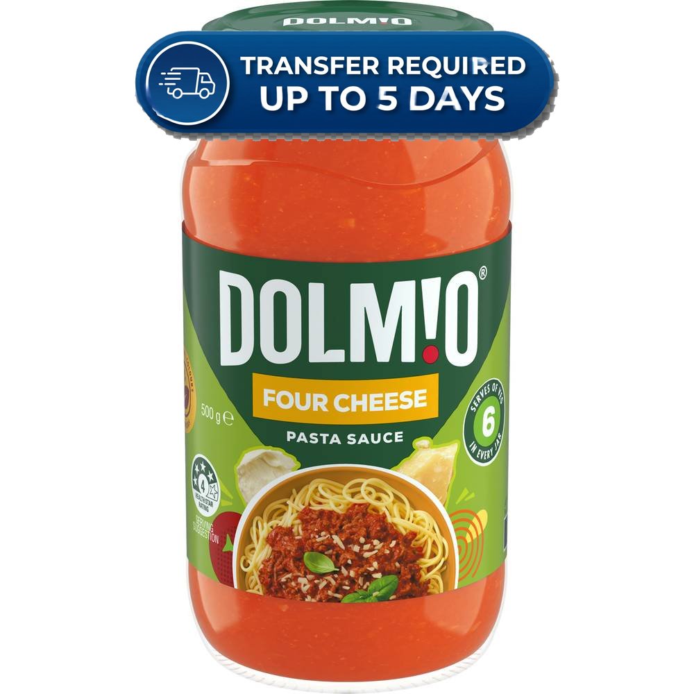 Dolmio Pasta Sauce Four Cheese 500g -(Extended Dispatch)