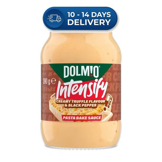 Dolmio Intensify Creamy Truffle Flavour & Black Pepper Pasta Bake Sauce 390g -(Extended Dispatch)