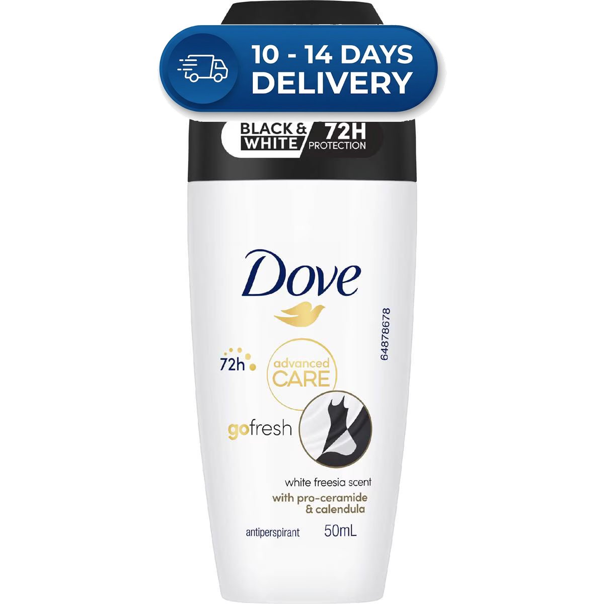Dove Advanced Care Go Fresh Roll On 72h Protection 50mL -(Extended Dispatch)