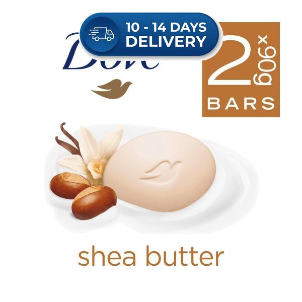 Dove Beauty Bar Shea Butter 2 X 90g -(Extended Dispatch)