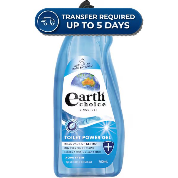 Earth Choice Toilet Cleaner Liquid Aqua 750mL -(Extended Dispatch)