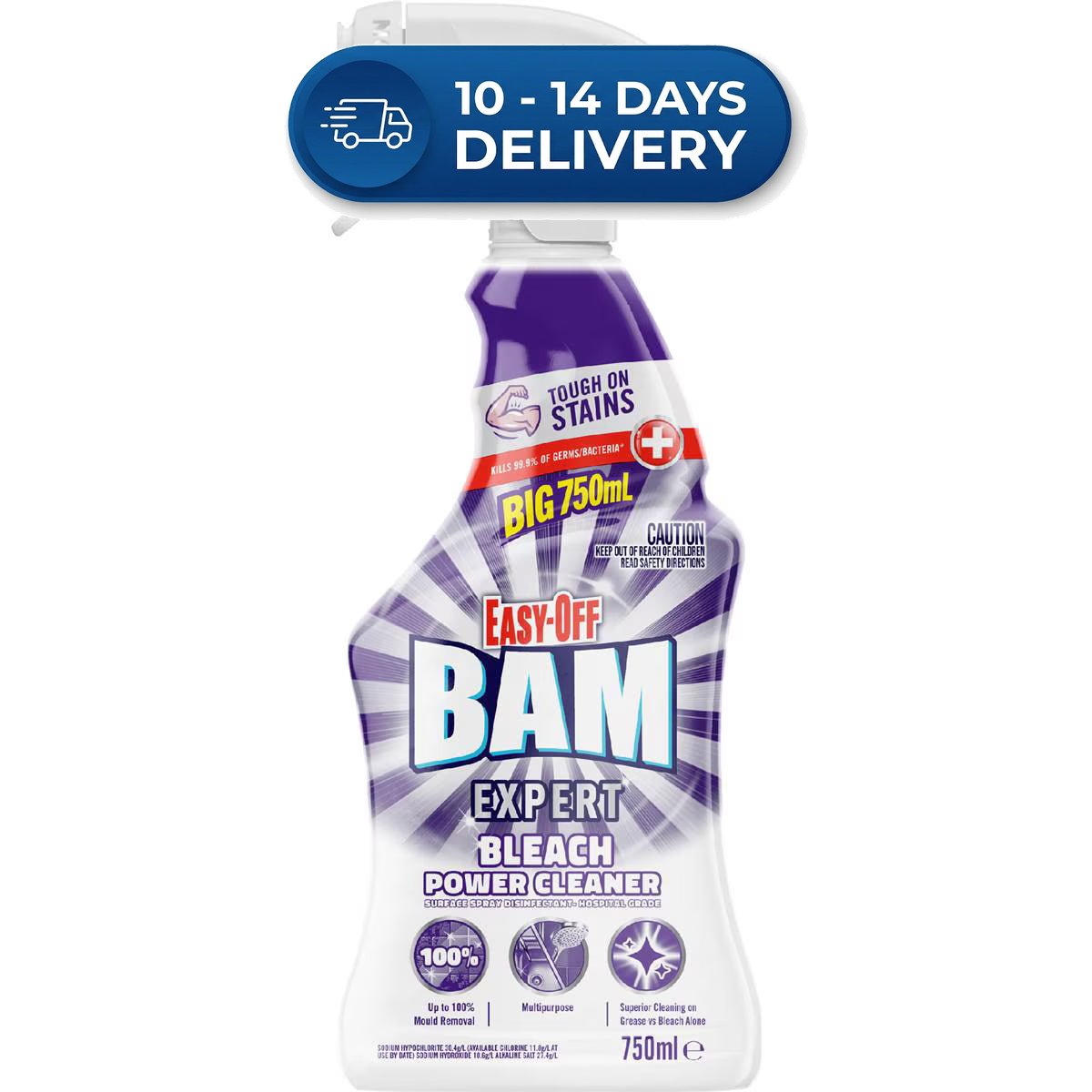 Easy Off Bam Cleaning Products Bleach Trigger 750mL -(Extended Dispatch)