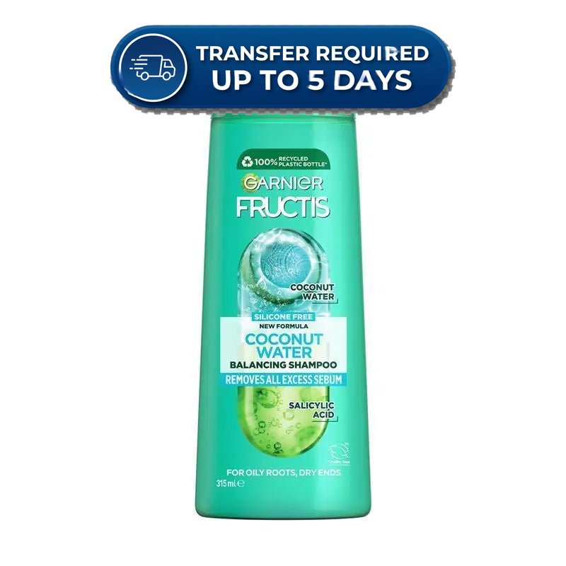 Garnier Fructis Coconut Water Shampoo Shampoo 315mL -(Extended Dispatch)