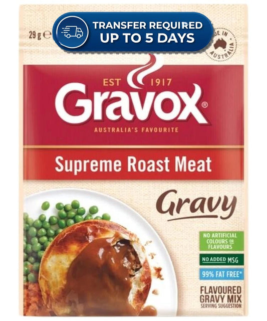 Gravox Sachet Gravy Mix Supreme Roast Meat 29g -(Extended Dispatch)