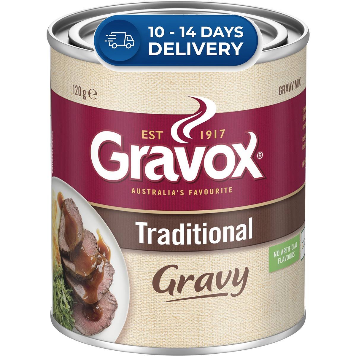 Gravox Tin Gravy Mix Traditional 120g -(Extended Dispatch)