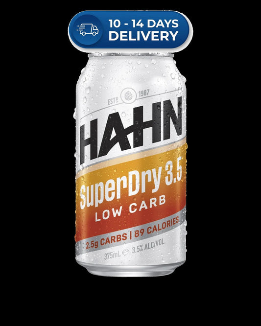 Hahn Super Dry 3.5% 30 Block Cans 375ml -(Extended Dispatch)