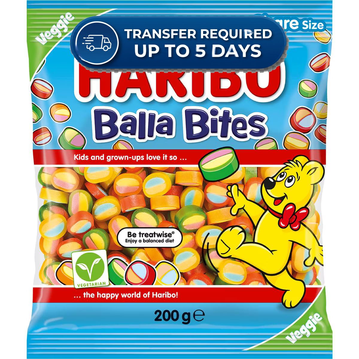 Haribo Balla Bites Share Size 200g -(Extended Dispatch)
