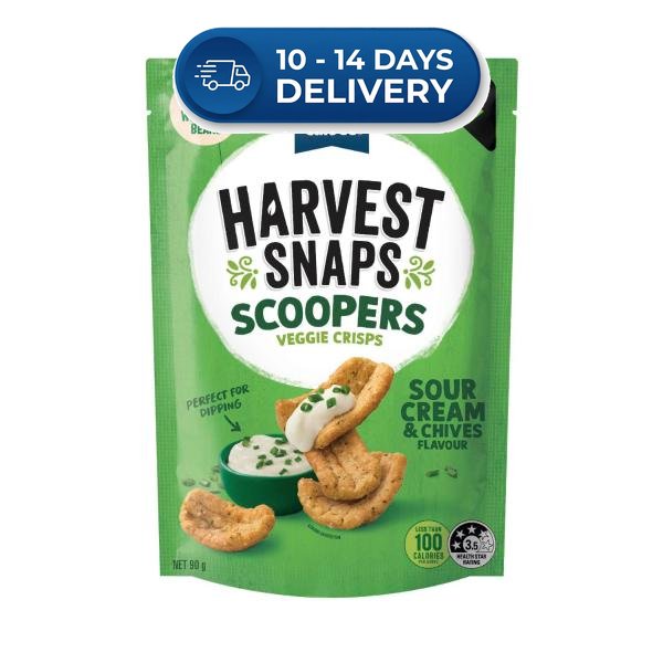 Harvest Snaps Scoopers Sour Cream & Chives | 90g -(Extended Dispatch)