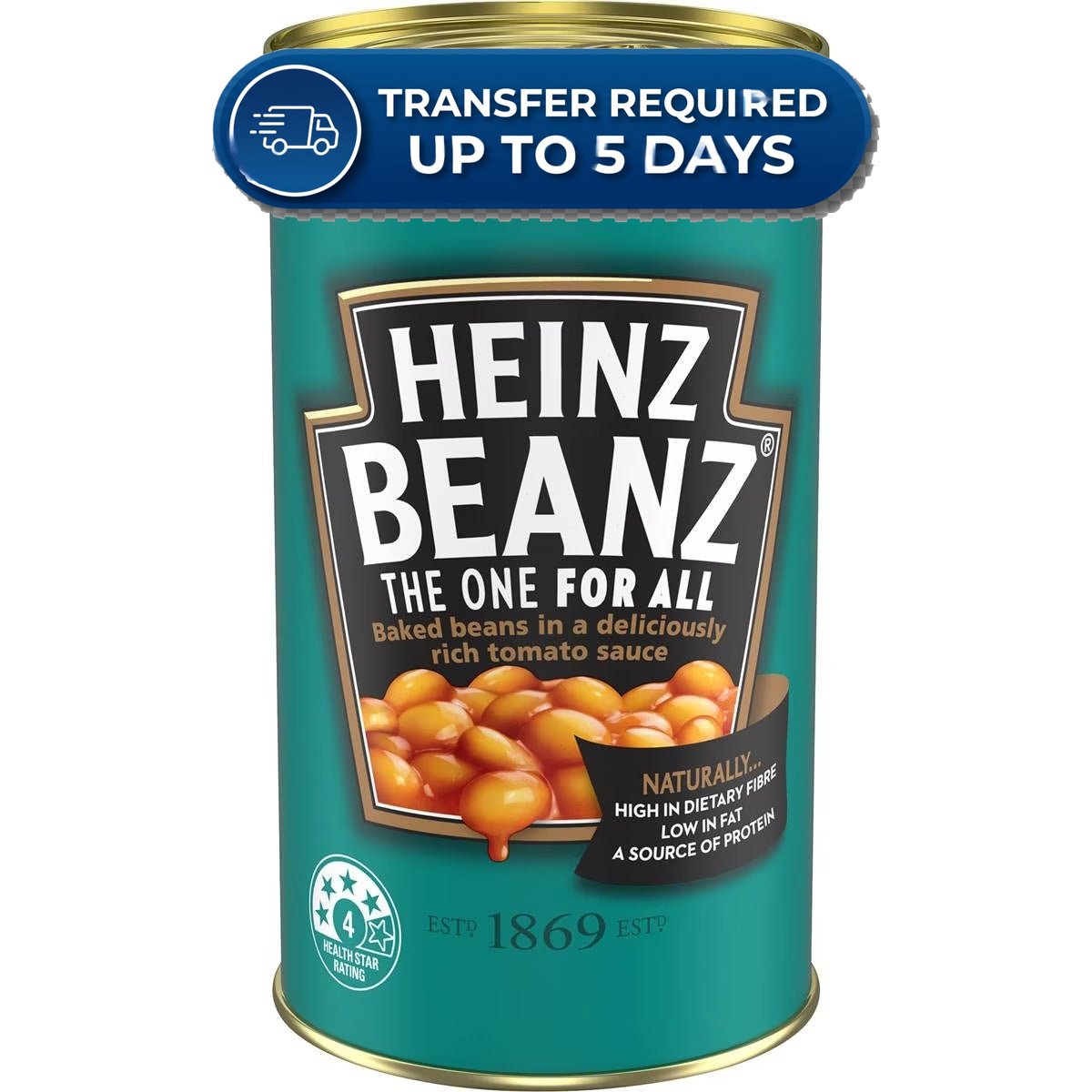 Heinz For All Baked Beans Tomato Sauce 555g -(Extended Dispatch)
