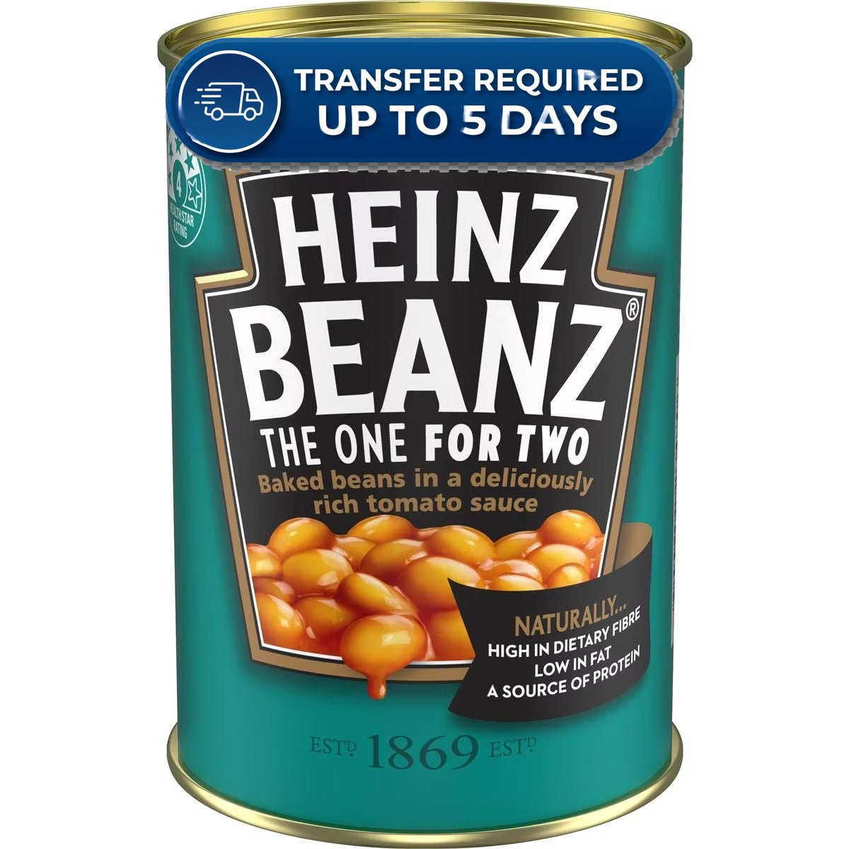 Heinz For Two Baked Beans Tomato Sauce 300g -(Extended Dispatch)