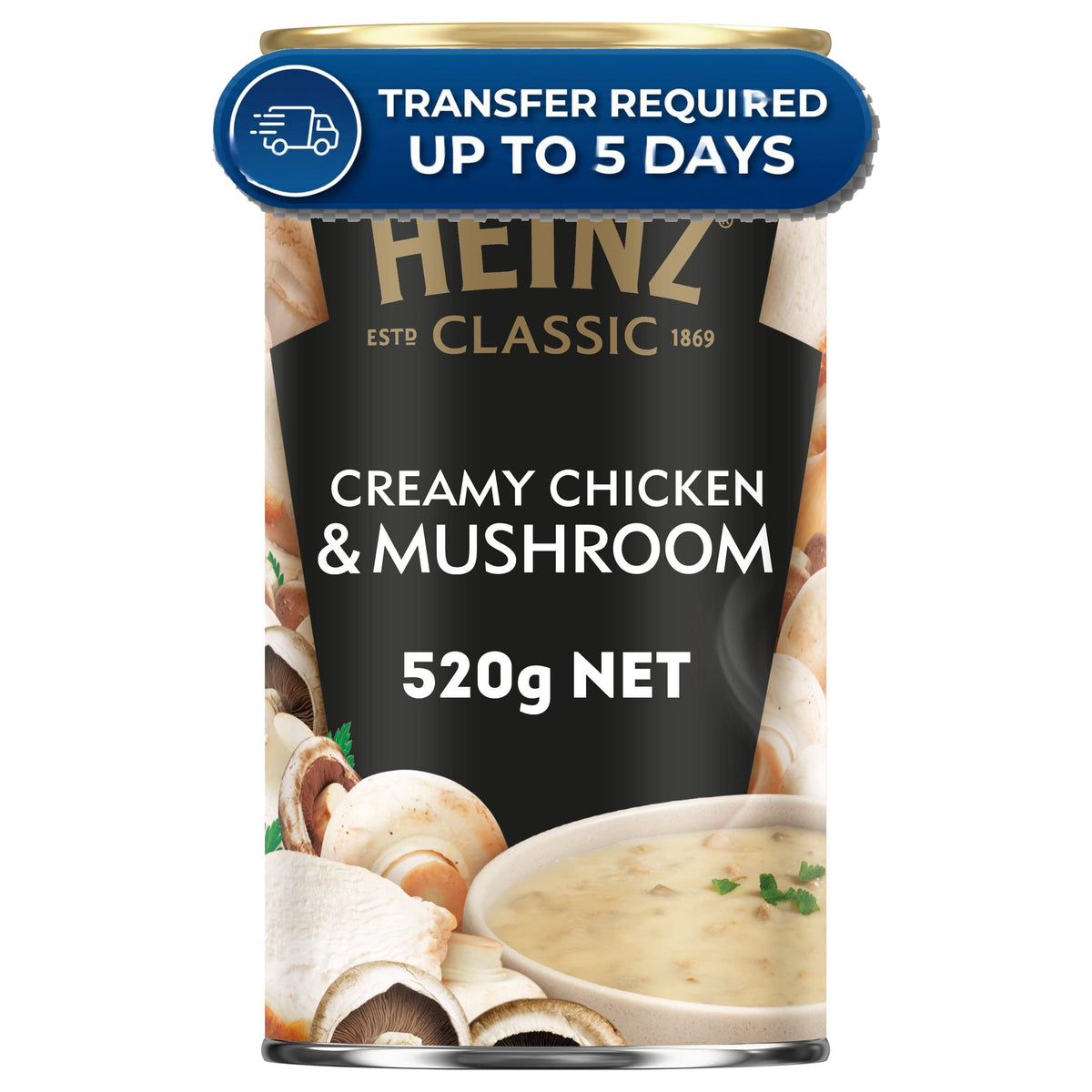 Heinz Soup Classic Creamy Chicken & Mushroom 520g -(Extended Dispatch)