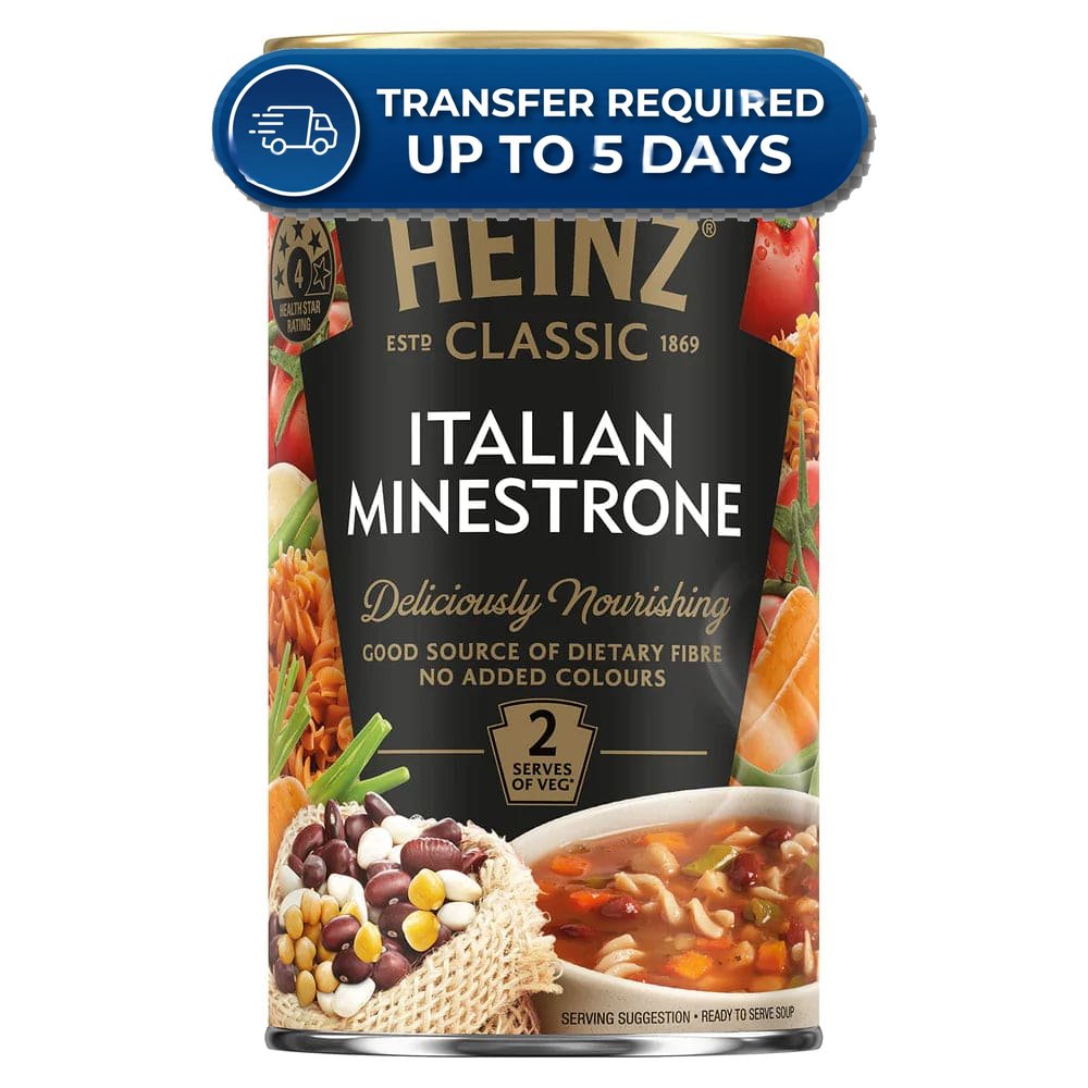 Heinz Soup Classic Italian Minestrone 535g -(Extended Dispatch)