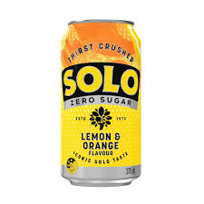 Solo Lemon Orange Zero Sugar 375mL