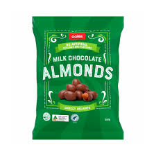 Coles Chocolate Coated Almonds  250g