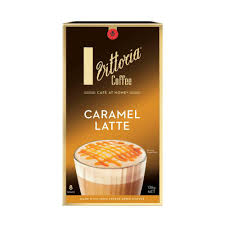 Vittoria Caramel Latte Coffee Sachets 8 Pack 136g