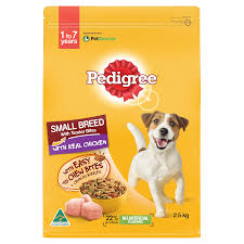 Pedigree Adult Small Breed Dry Dog Food with Real Chicken  2.5kg