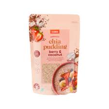 Coles Pudding Chia Berry & Coconut 210g