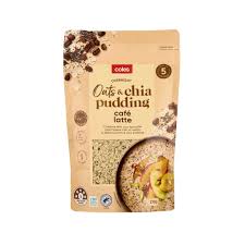Coles Pudding Oats & Chia Cafe Latte 210g