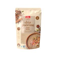 Coles Pudding Chia Chai Latte 210g