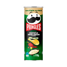 Pringles Sizzlin' Chipotle Sour Cream Flavour Stacked Potato Chips  118g