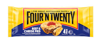 Frozen Four'N Twenty Beef & Cheese Pies 4 Pack | 700g