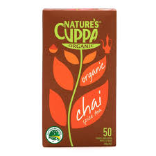 Nature's Cuppa Organic Spice Chai Tea Bags 50 pack