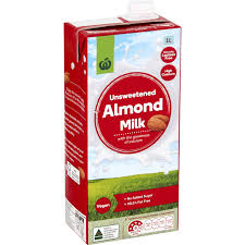 Woolworths Unsweetened Almond Long Life Milk UHT 1L