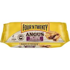 Frozen Four'N Twenty Angus Beef Cheese & Bacon Pies 4 Pack | 700g