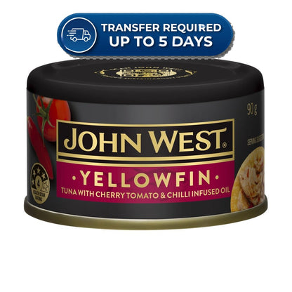 John West Tuna Yellowfin Cherry Tomato & Chilli Infused Oil 90g -(Extended Dispatch)