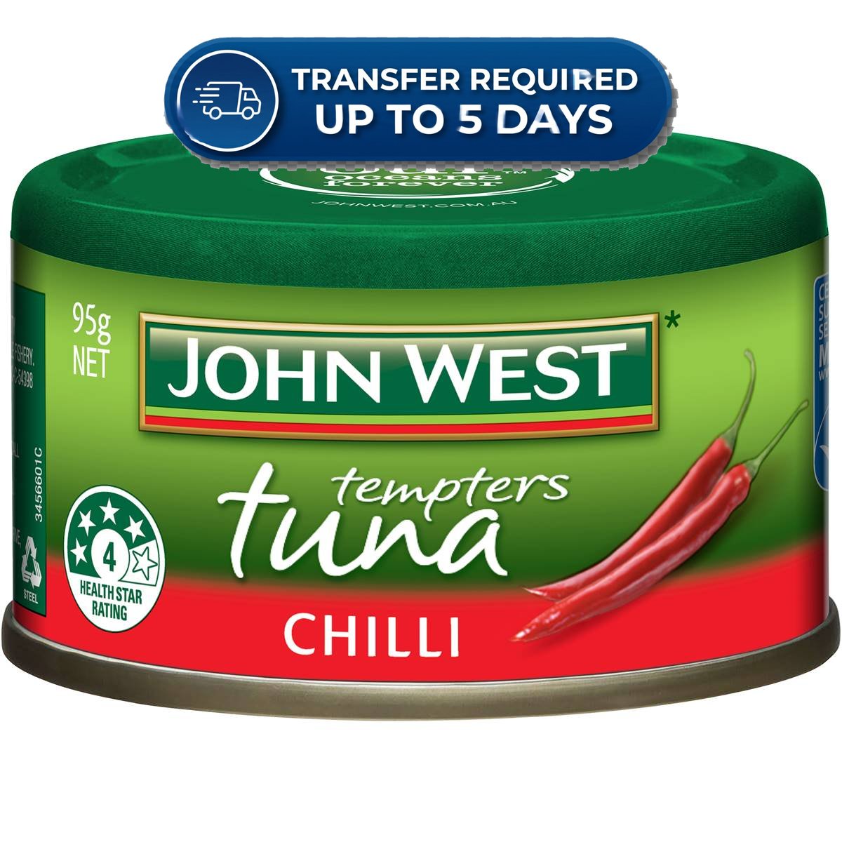 John West Tuna Tempters Chilli 95g -(Extended Dispatch)