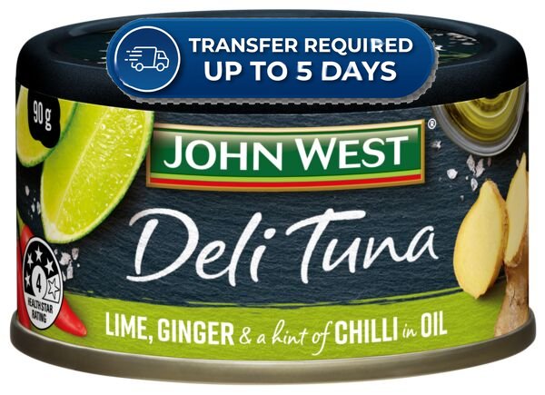 John West Tuna Yellowfin Lime, Ginger & Chilli Oil 90g -(Extended Dispatch)