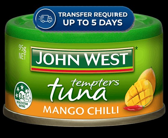 John West Tuna Tempters Mango Chilli 95g -(Extended Dispatch)