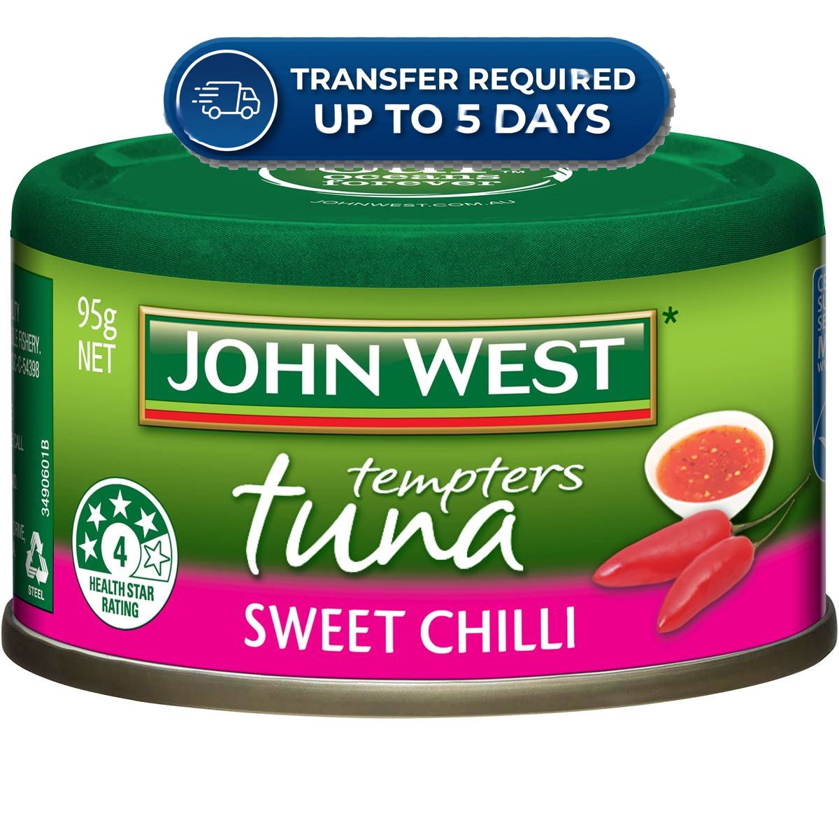 John West Tuna Tempters Sweet Chilli 95g -(Extended Dispatch)