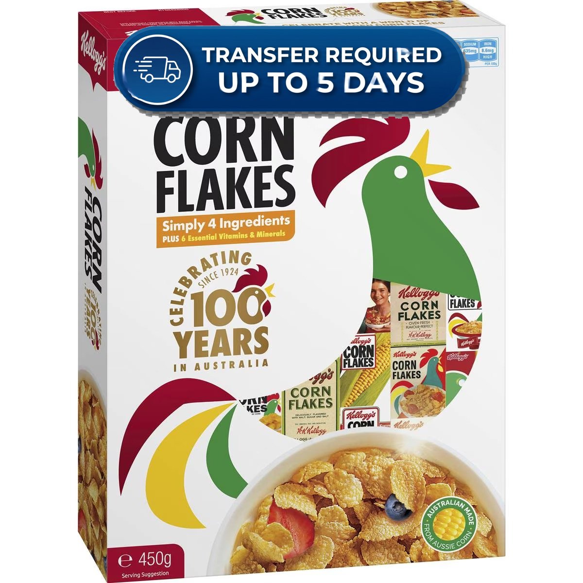 Kellogg's Corn Flakes 450g -(Extended Dispatch)