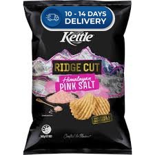Kettle Ridge Cut Potato Chips Himalayan Salt 165g -(Extended Dispatch)