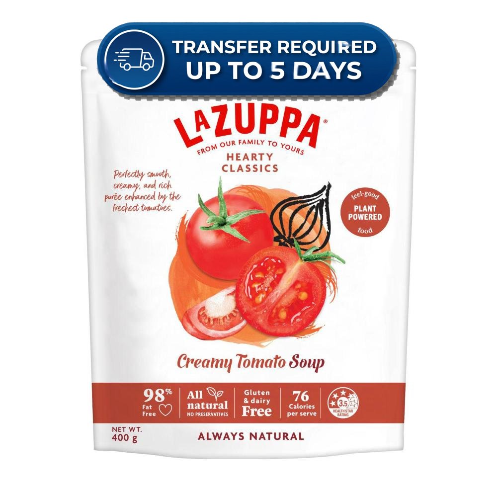 La Zuppa Soup Pouch Creamy Tomato 400g -(Extended Dispatch)