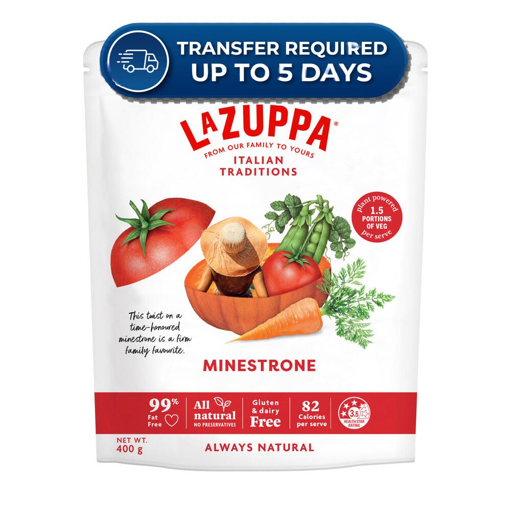 La Zuppa Soup Pouch Minestrone 400g -(Extended Dispatch)