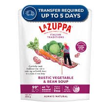 La Zuppa Soup Pouch Rustic Vegetable & Beans 400g -(Extended Dispatch)