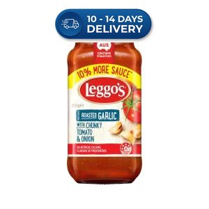 Leggo's Tomato Roasted Garlic Pasta Sauce Jar 550g -(Extended Dispatch)