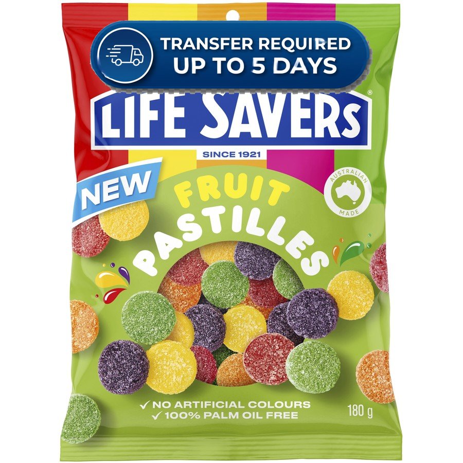 Life Savers Fruit Pastilles 180g -(Extended Dispatch)