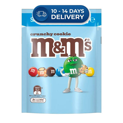 M&Ms Crunchy Cookie Milk Chocolate Snack Bag 120g -(Extended Dispatch)