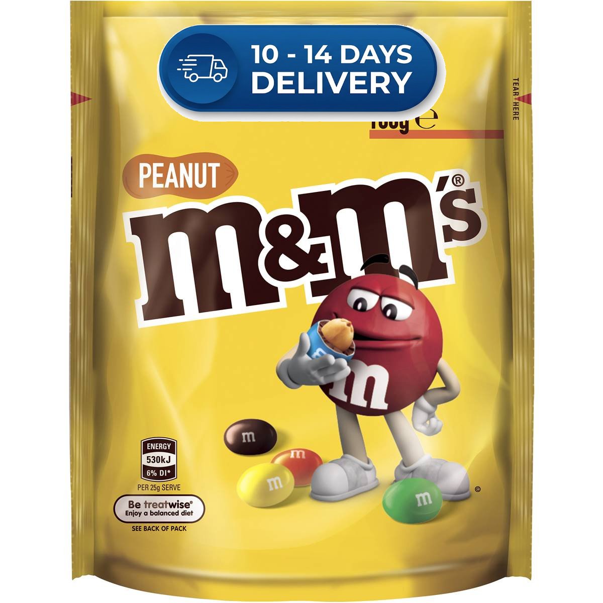 M&M's Peanut 180g -(Extended Dispatch)