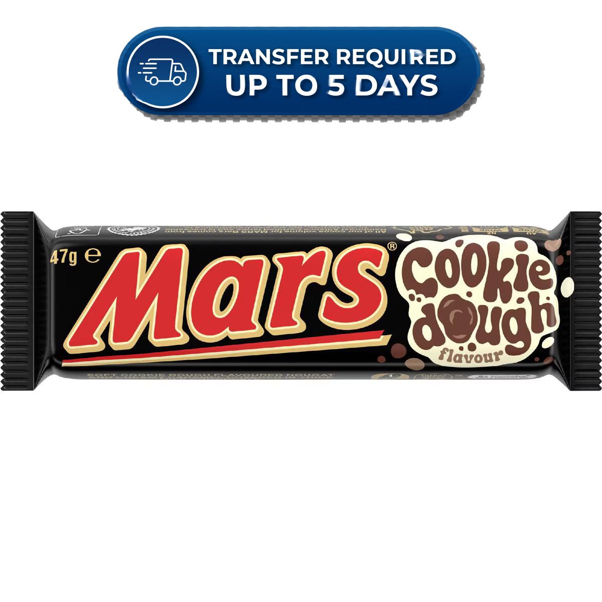 Mars Cookie Dough Flavoured Milk Chocolate Bar 47g -(Extended Dispatch)