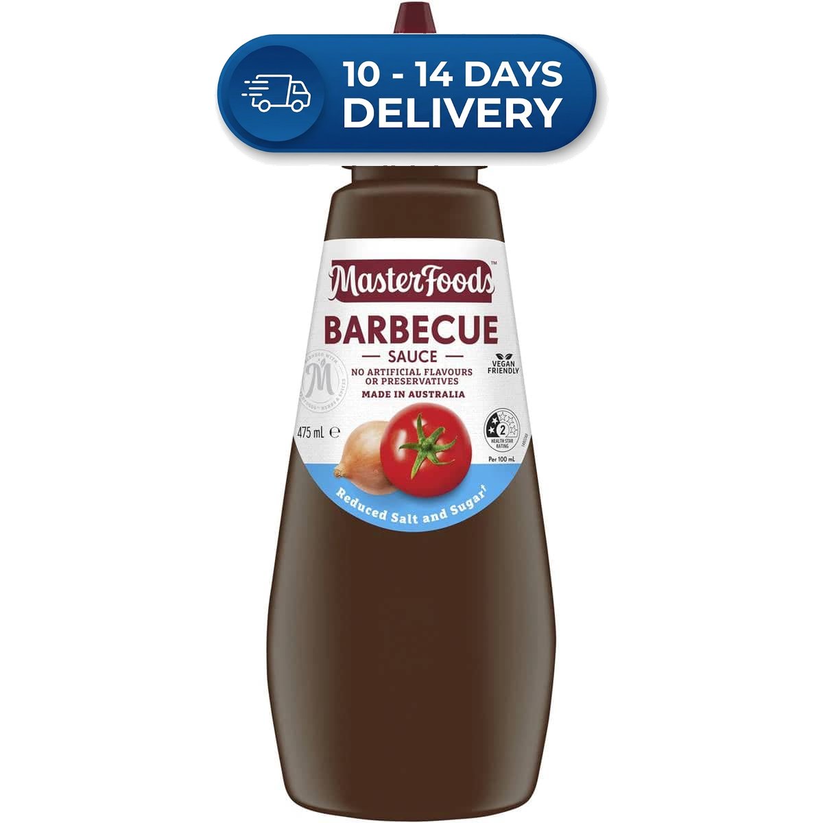Masterfoods Barbecue Sauce Reduced Salt & Sugar 475ml -(Extended Dispatch)