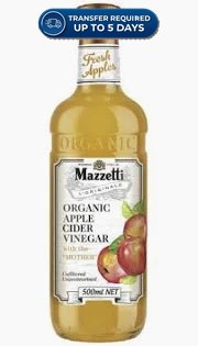 Mazzetti Organic Apple Cider Vinegar 500ml -(Extended Dispatch)