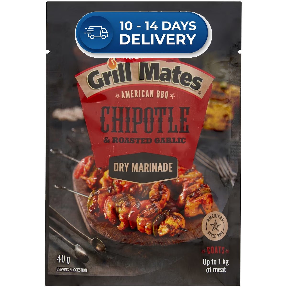 McCormick Grill Mates Chipotle & Roasted Garlic 40g -(Extended Dispatch)