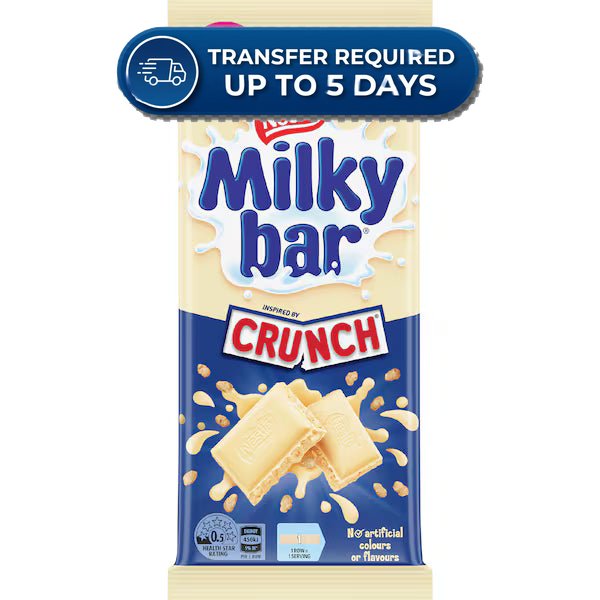 Milkybar Crunch Chocolate Block 170g -(Extended Dispatch)