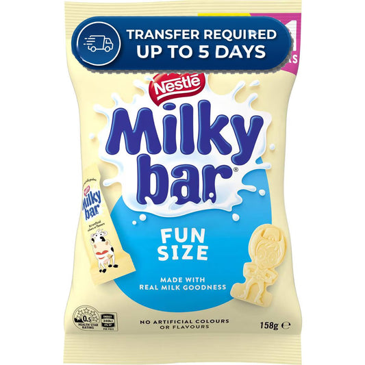 Milkybar White Choc Mini Bars Sharepack 11 pack 158g -(Extended Dispatch)